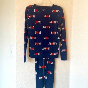NEW! Gender-Neutral Matching Valentines Snug-Fit Pajama Set for Kids